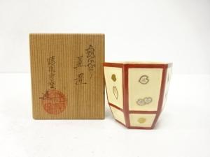 清閑寺窯造　色絵　ぼんぼり　蓋置